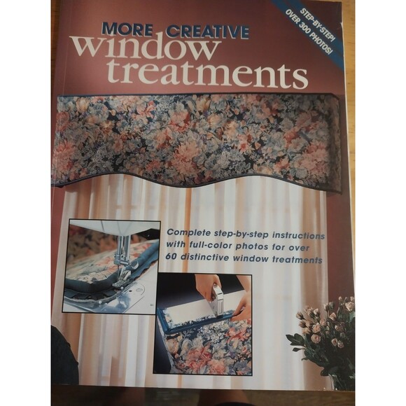 More Creative Window Treatments Book Curtains Valances Shades DIY Instructions - Picture 1 of 2